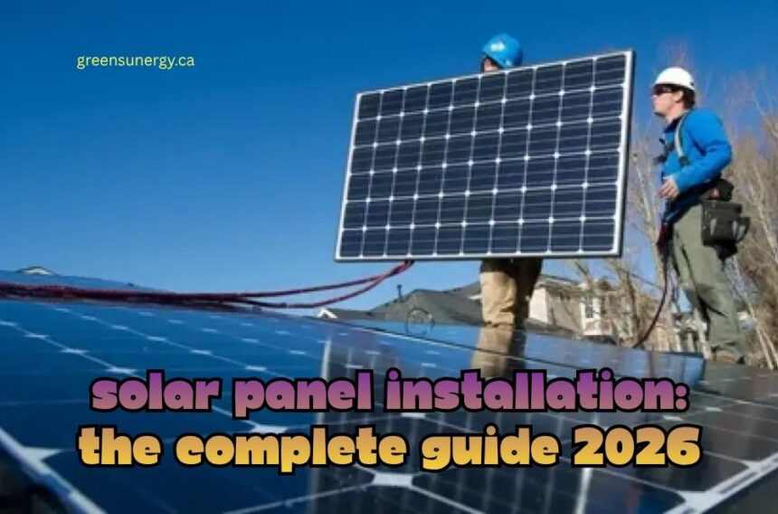 Solar Panel Installation: The Complete Guide 2026