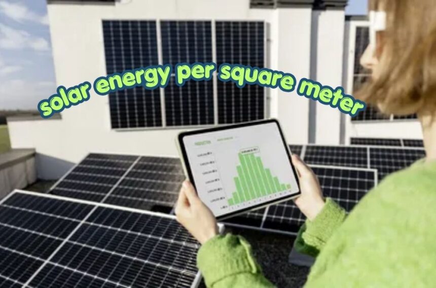 solar energy per square meter