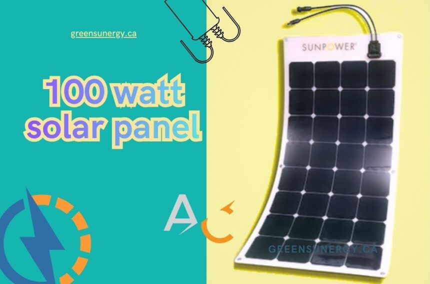 100 watt solar panel