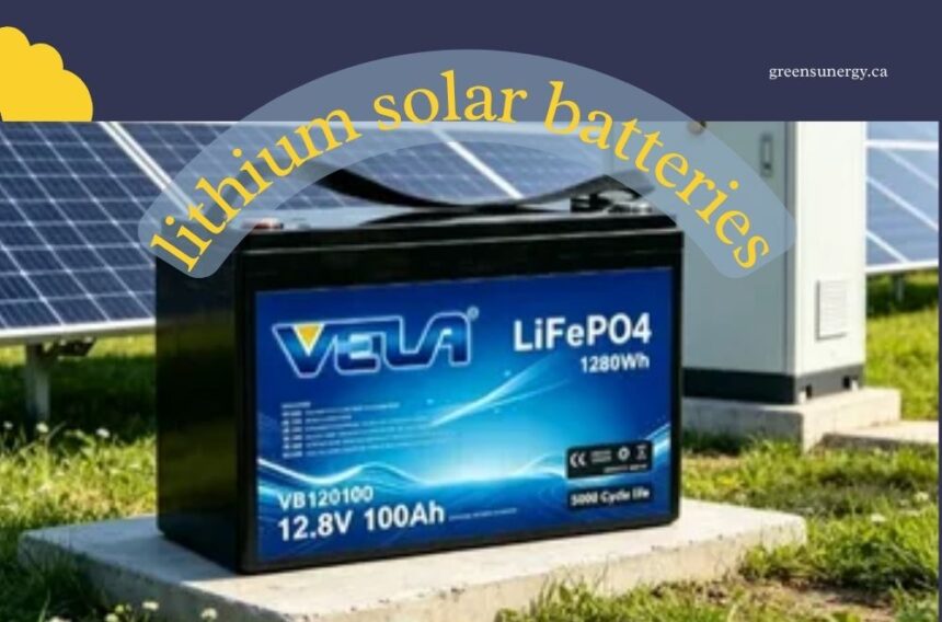 lithium solar batteries