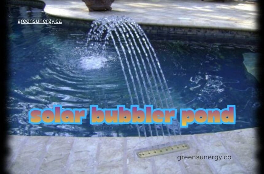 solar bubbler pond