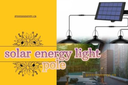 solar energy light pole