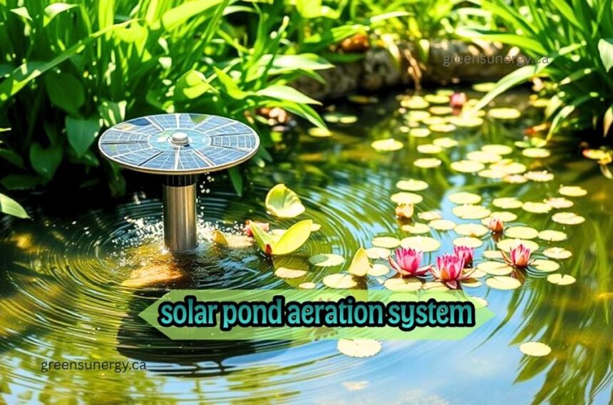 solar pond aeration system