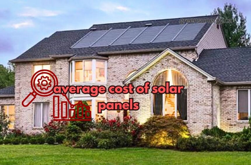 average cost of solar panels