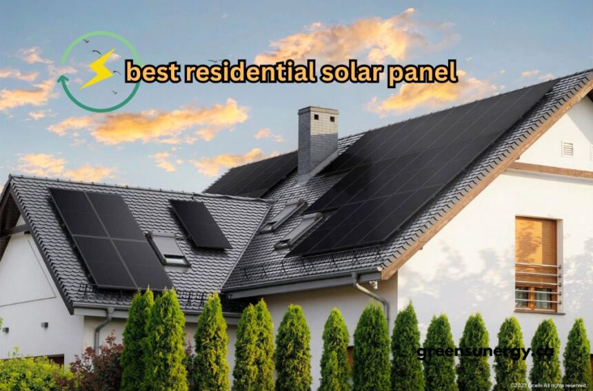 best residential solar panel