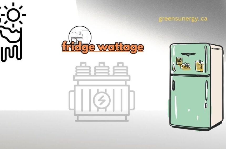 fridge wattage