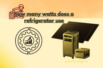 how many watts does a refrigerator use