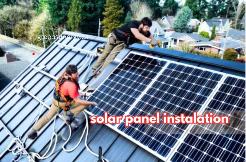 solar panel instalation